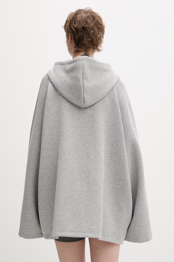 Odjeća adidas Originals dukserica na zakopčavanje za žene KD0497 siva
