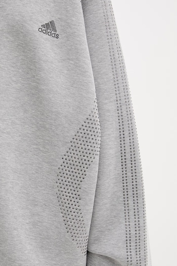 adidas Originals dukserica na zakopčavanje za žene KD0497 siva