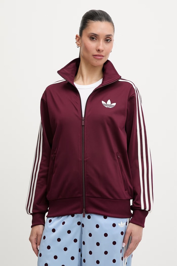 adidas Originals bluza rozpinana damska bordowy KD1326