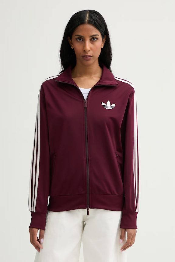 adidas Originals суичър с цип дамски бордо KD1326