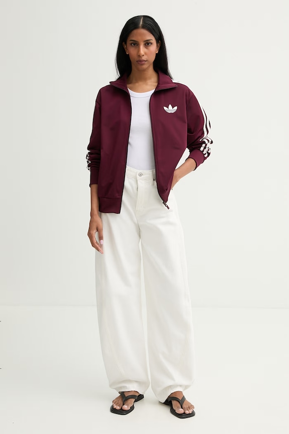 adidas Originals rozepínací mikina dámská KD1326 burgundské SS26