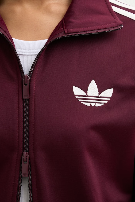 adidas Originals суичър с цип дамски KD1326 бордо