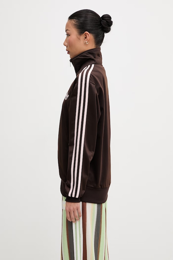 adidas Originals Hanorac cu fermoar pentru femei KD1331 maro SS26