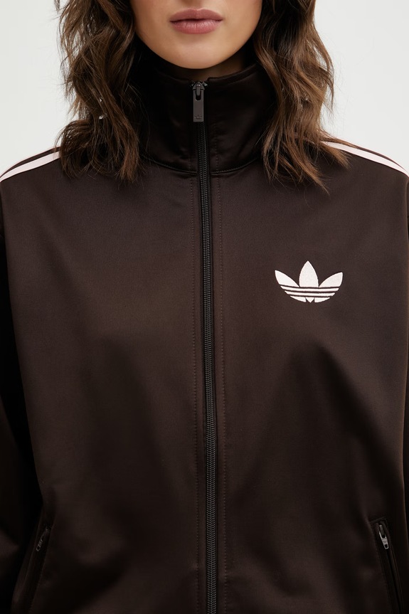 adidas Originals кофта, яка розстібається жіноча коричневий KD1331