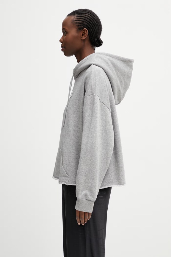 MM6 Maison Margiela felpa con cappuccio in cotone da donna S52GU0235.M25025.853M grigio SS26