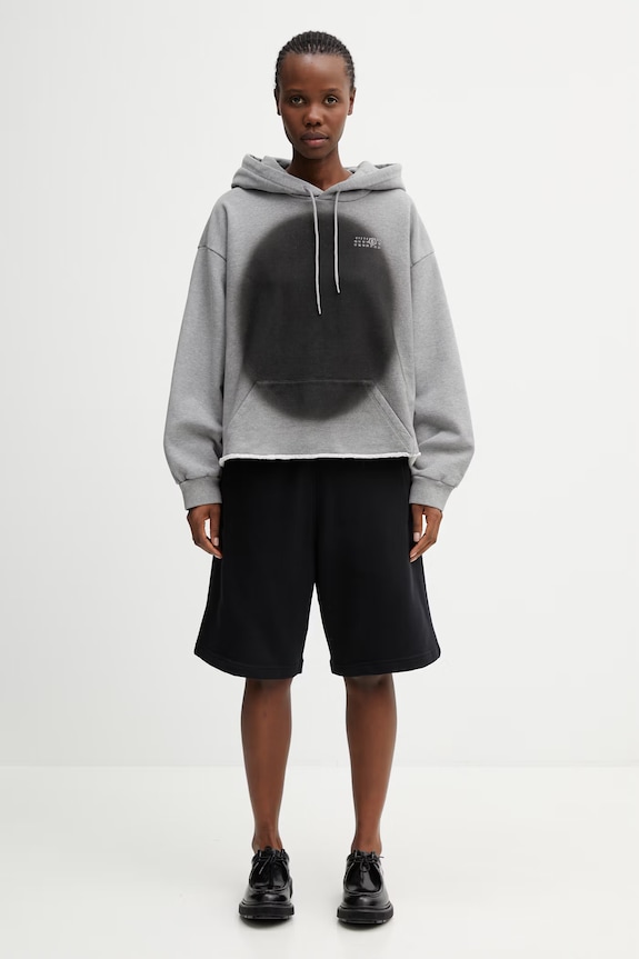 MM6 Maison Margiela bluza z kapturem damska bawełniana S52GU0252.S25337.853M szary