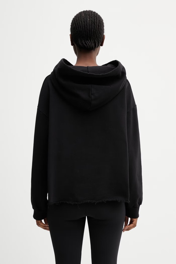Одяг MM6 Maison Margiela кофта з капюшоном бавовняна жіноча S52GU0252.M25014.900 чорний