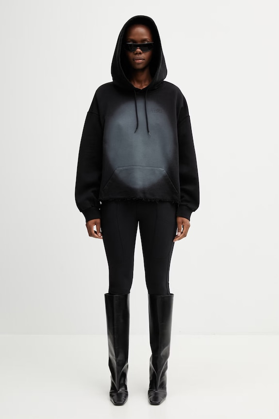 MM6 Maison Margiela hanorac cu glugă pentru femei, din bumbac S52GU0252.M25014.900 negru