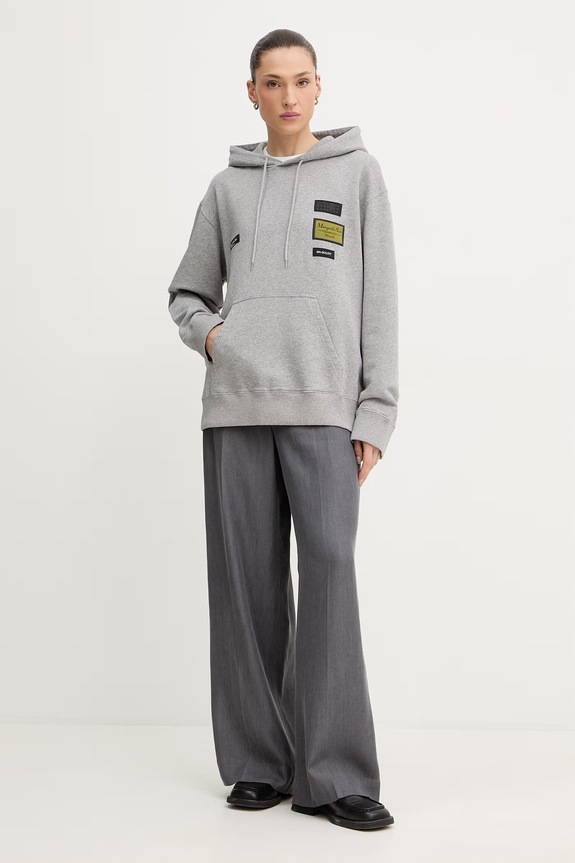 Bavlněná mikina MM6 Maison Margiela S52GU0255.M25025.853M šedá SS26