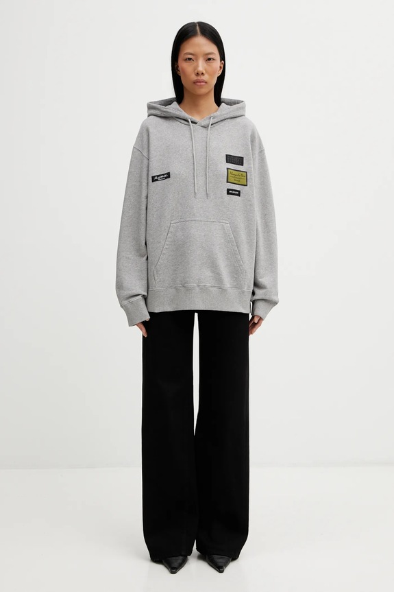Бавовняна кофта MM6 Maison Margiela S52GU0255.M25025.853M сірий