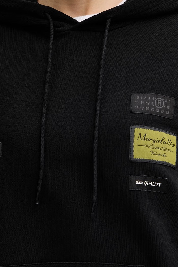 Bavlněná mikina MM6 Maison Margiela S52GU0255.M25025.900 černá