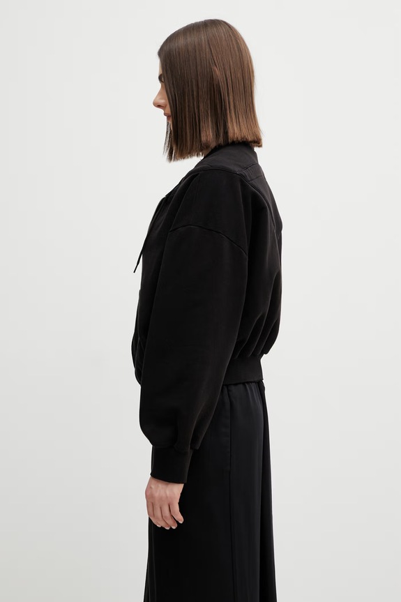 Бавовняна кофта MM6 Maison Margiela S52HG0041.M25014.900 чорний SS26