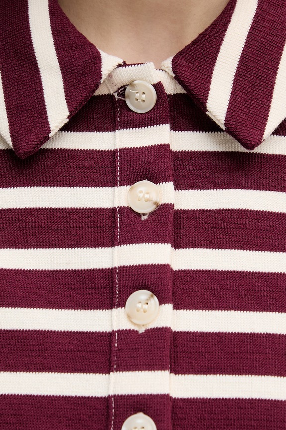 Γυναικείο βαμβακερό μακρυμάνικο United Colors of Benetton 3PNUD3018 μπορντό