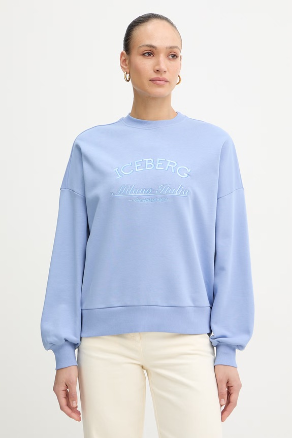 Μπλούζα Iceberg απλικέ μπλε E041.6317.