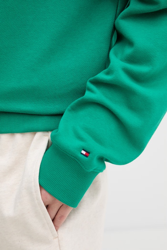 Tommy Hilfiger dukserica za žene WW0WW48724 zelena