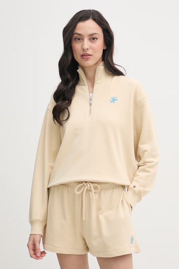 Tommy Hilfiger dukserica za žene bež WW0WW49258