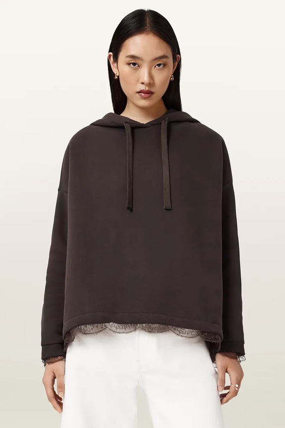 AllSaints bluză NIA uni maro W027JE