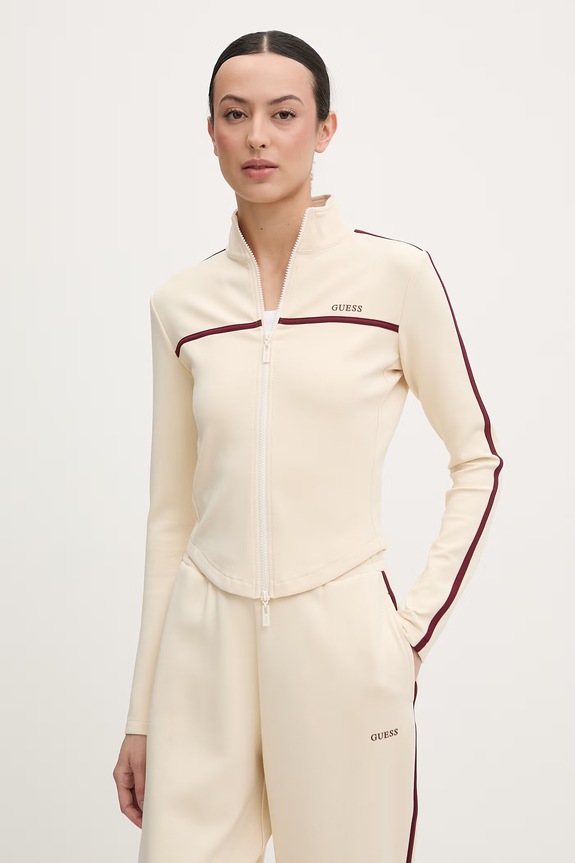 Guess bluza rozpinana damska JASMINE beżowy V6GQ04.K2911