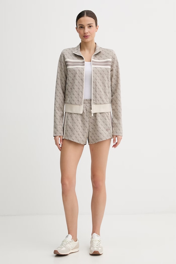 Guess dámska mikina na zips V6GQ06.K2957 béžová SS26
