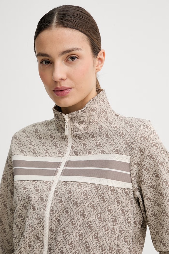 Guess dámska mikina na zips béžová V6GQ06.K2957