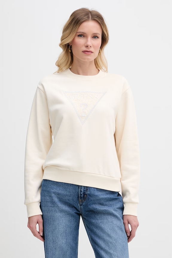 Guess mikina dámska béžová W6GQ09.K3183