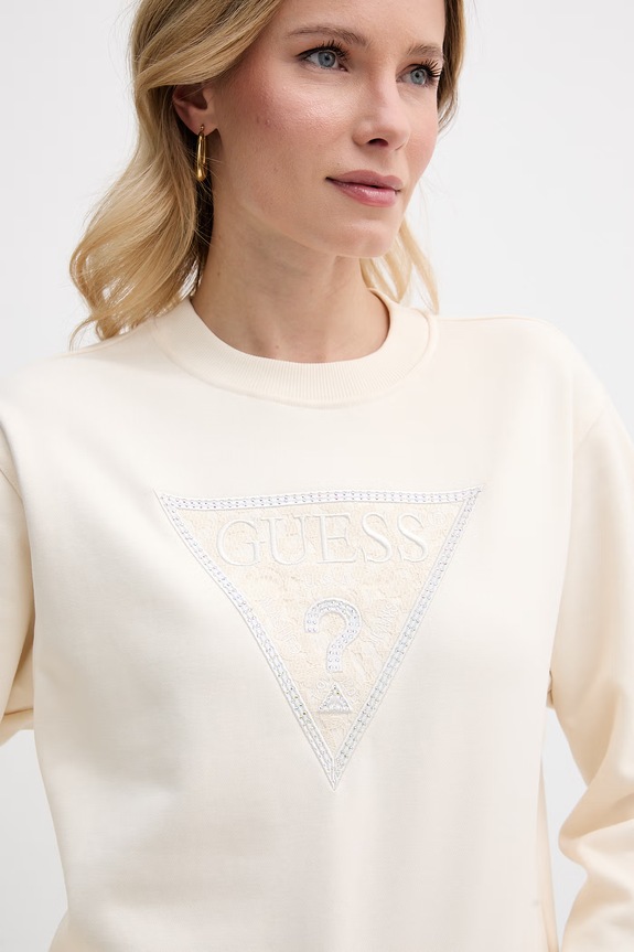 Guess mikina dámska béžová W6GQ09.K3183