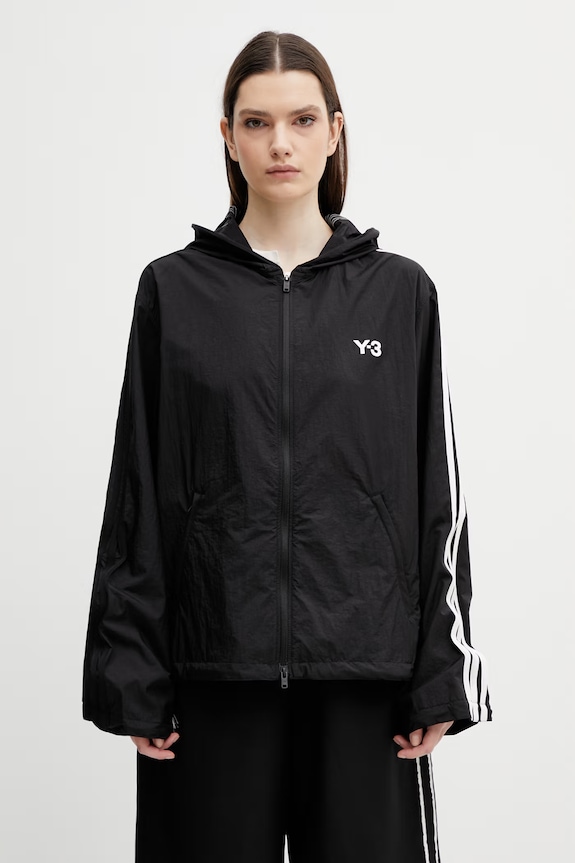 Y-3 bluza NYL WIRE 3S TT z kapturem czarny KF1085