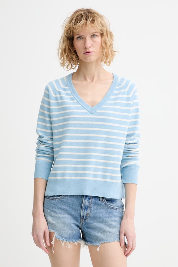 Πουλόβερ Levi's TARA SUPER SOFT VNECK άλλο μπλε 0046F.0009