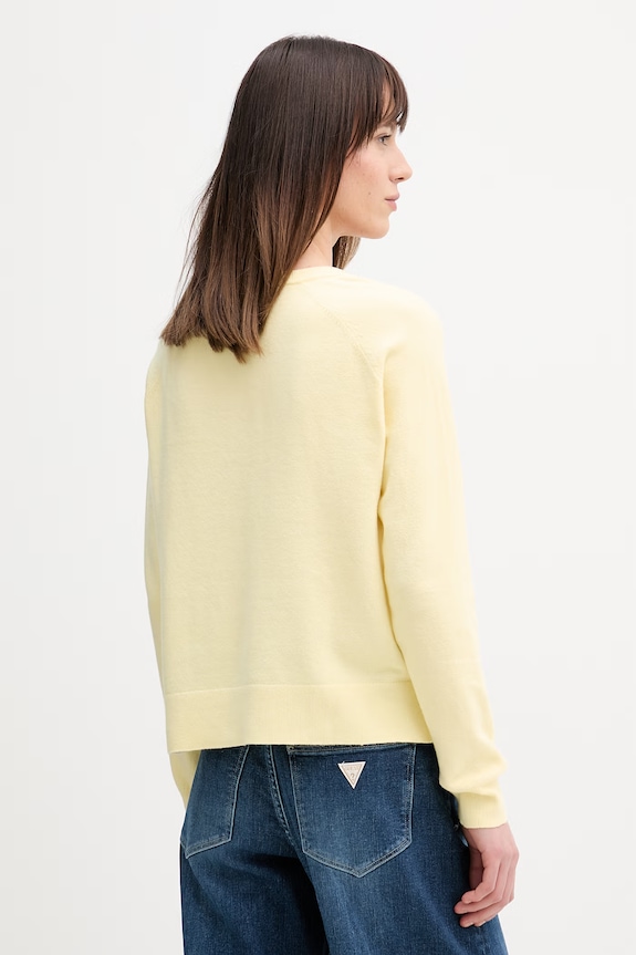 Odzież Levi's sweter TARA SUPER SOFT VNECK 0046F.0010 żółty