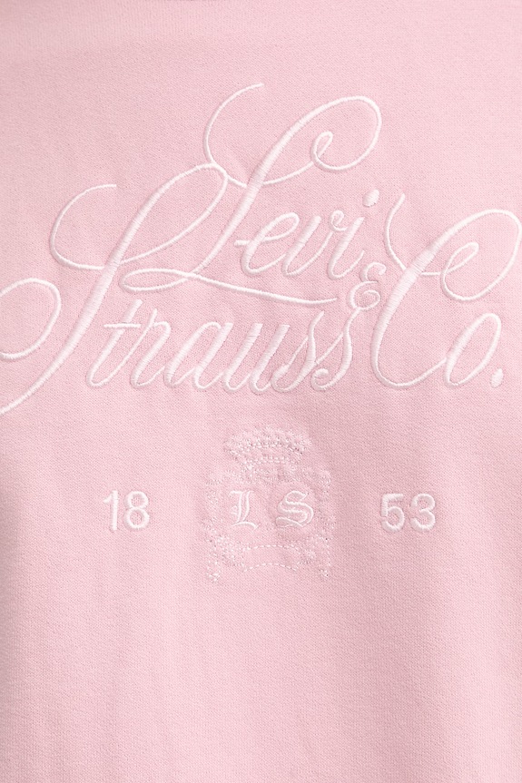 Levi's bluză GR VINTAGE BOXY CREW 005OZ roz