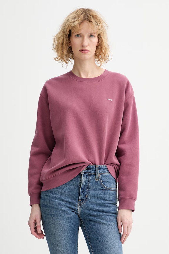 Levi's bluză EVERYDAY SWEATSHIRT uni roz A5942.0061