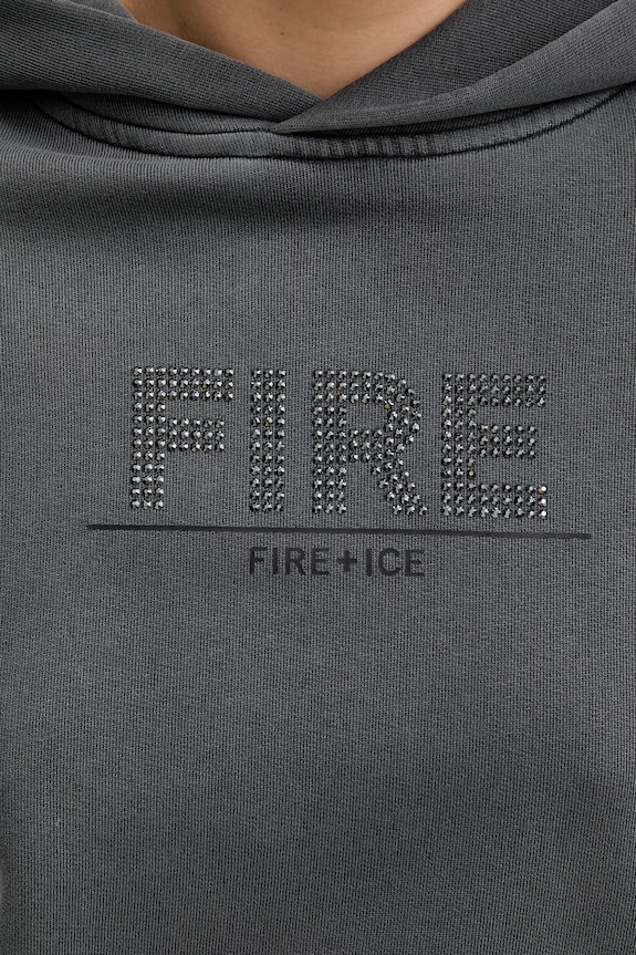 BOGNER Fire+Ice mikina s kapucňou dámska bavlnená SIBEL 84929609 sivá