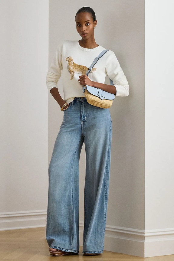 Abbigliamento Lauren Ralph Lauren maglione da donna in cotone 200P10148 bianco