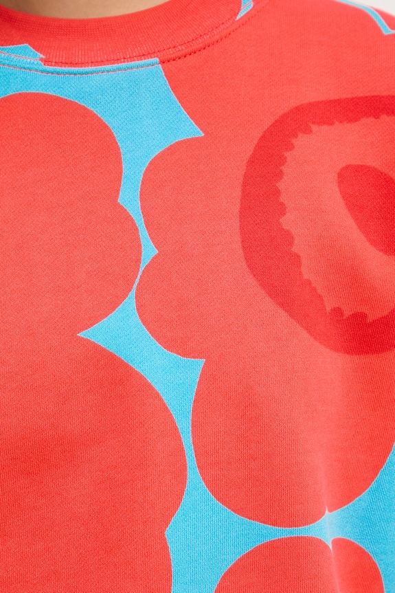 Marimekko mikina dámska bavlnená 095070 červená