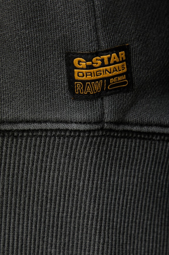 G-Star hanorac de bumbac Washed hdd zip relaxed D28754.D969 gri