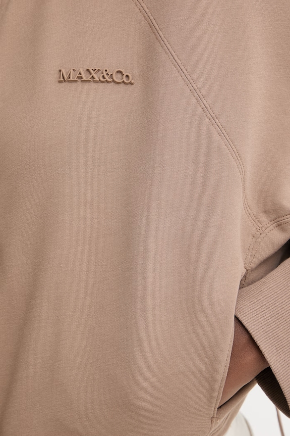 Max&Co. hanorac cu glugă pentru femei, din bumbac cu elastan MCODONNOLA 2616921014200 maro