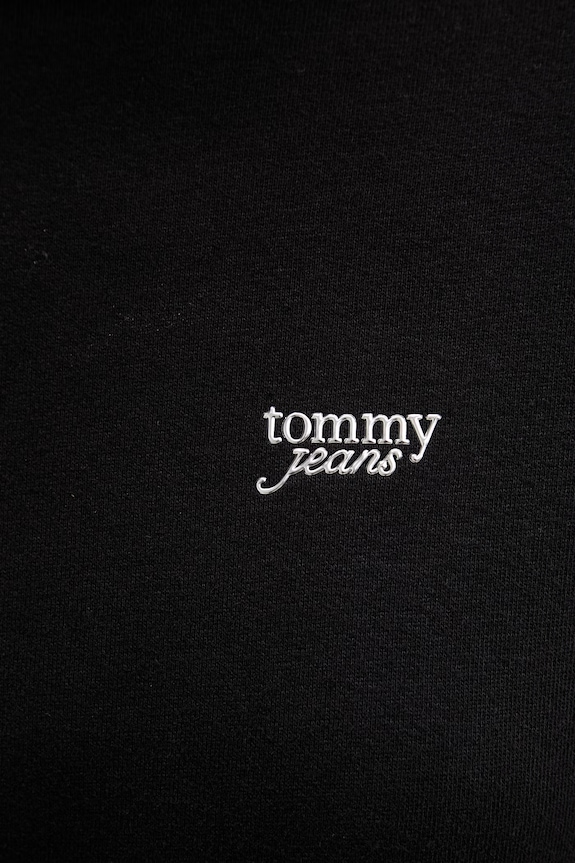 Tommy Jeans bluza z kapturem damska bawełniana DW0DW22355 czarny