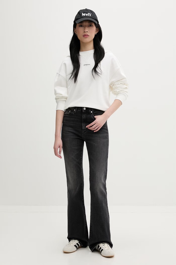 Tommy Jeans bluza z kapturem damska bawełniana DW0DW22356 biały SS26