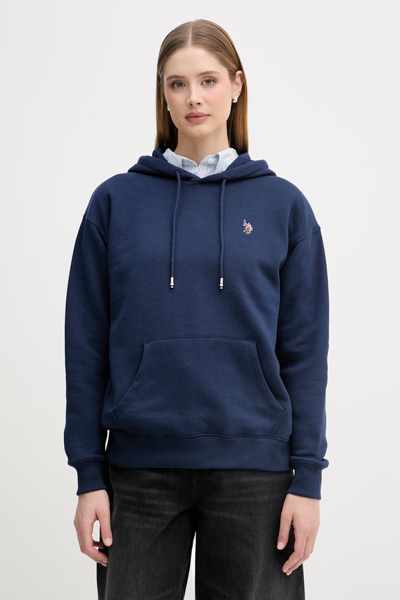 U.S. Polo Assn. Hanorac cu glugă pentru femei DHM bleumarin WUP2279