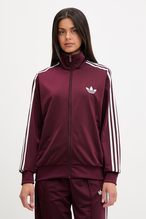 adidas Originals dukserica na zakopčavanje ženska Firebird bordo KZ2508