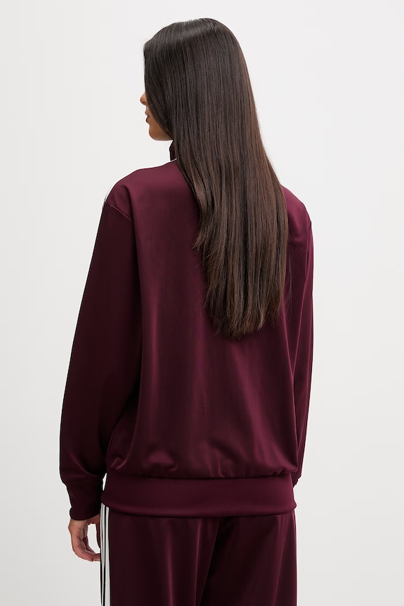 Odjeća adidas Originals dukserica na zakopčavanje ženska Firebird KZ2508 bordo