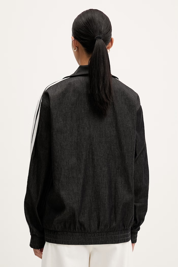 Одяг adidas Originals кофта, яка розстібається жіноча бавовняна KW8758 чорний