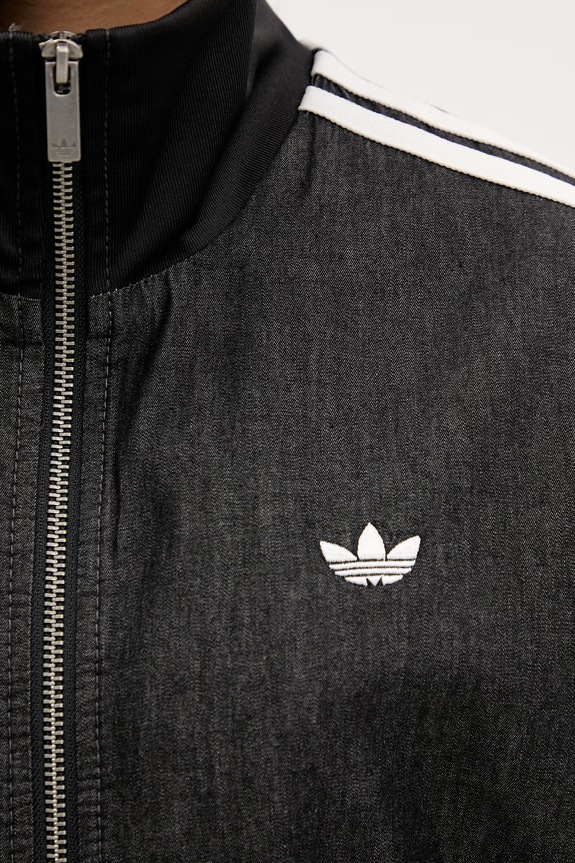 adidas Originals кофта, яка розстібається жіноча бавовняна KW8758 чорний