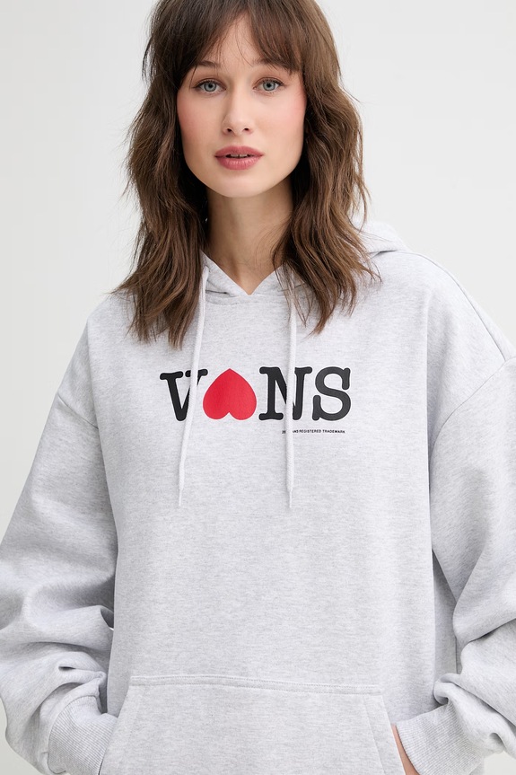 Vans bluza z kapturem damska szary VN000XDM1QI1