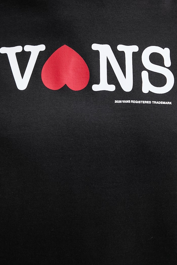 Vans bluza z kapturem damska bawełniana VN000XDMBLK1 czarny