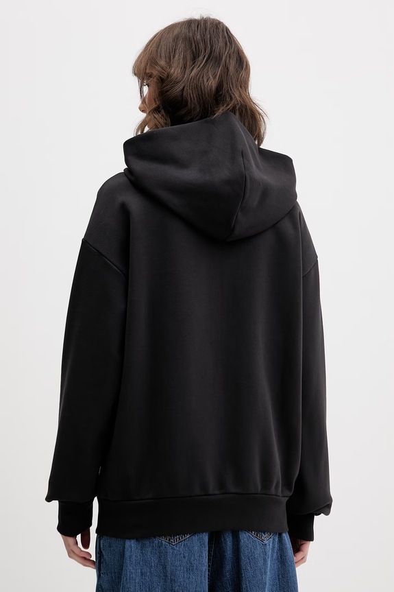 Oblečení Vans mikina s kapucí dámská bavlněná VN000XDNBLK1 černá