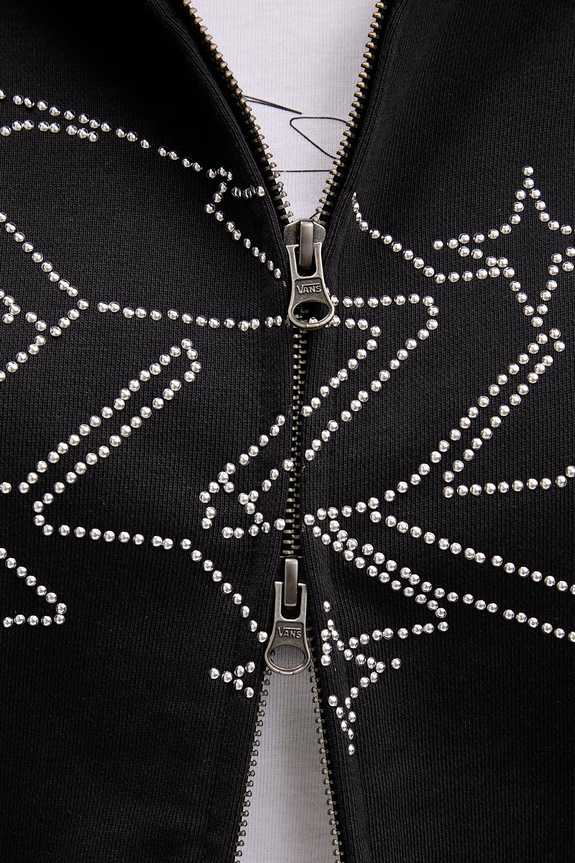 Vans mikina s kapucí dámská bavlněná VN000XDNBLK1 černá