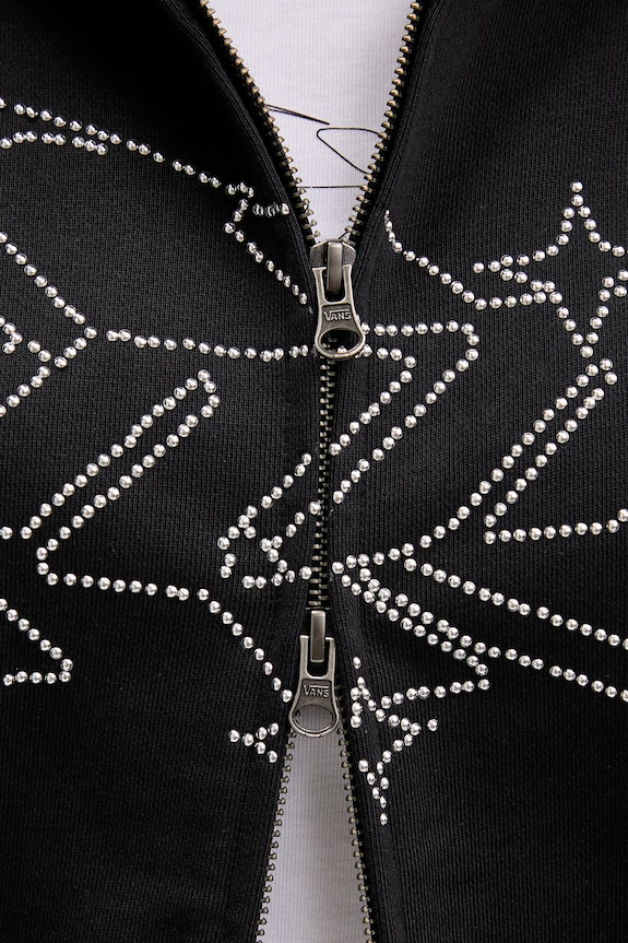 Vans mikina s kapucí dámská bavlněná VN000XDNBLK1 černá