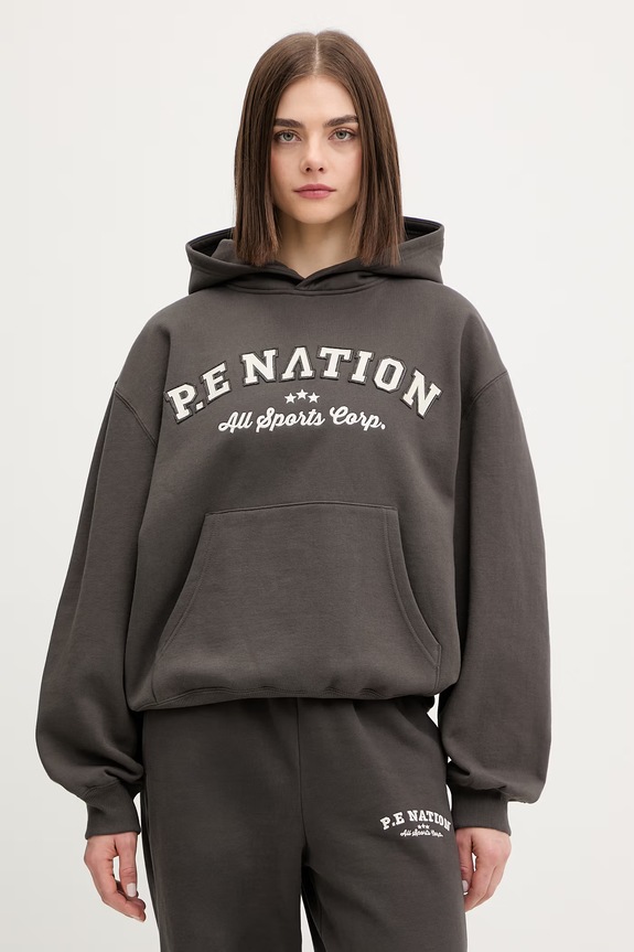 P.E Nation bluză Dynamic imprimeu gri 261H098
