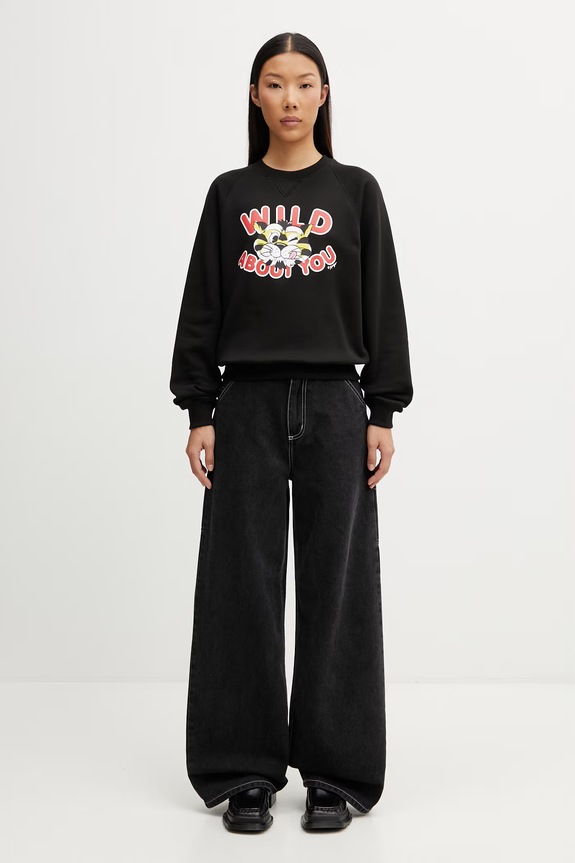 Kenzo Sweat sweatshirt cotton Women's FG52SW2124MJ black